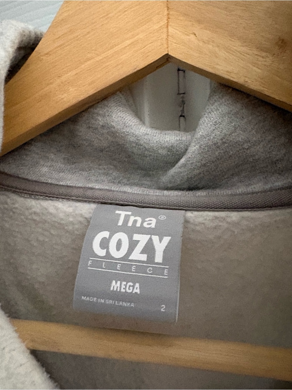 TNA Light Gray Women's Half-Zip Sweater - Picture 2 of 3